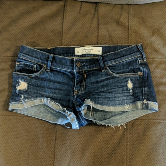 Abercrombie and Fitch Jean Short Shorts - Picture 1 of 2